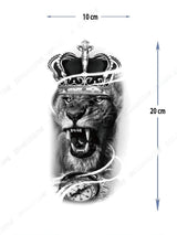 YARIM KOL KAPLAMA - 1 AY KALICI - SİYAH DÖVME - Y34