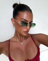 CORTEZ Gold Yeşil Çerçevesiz Güneş Gözlüğü