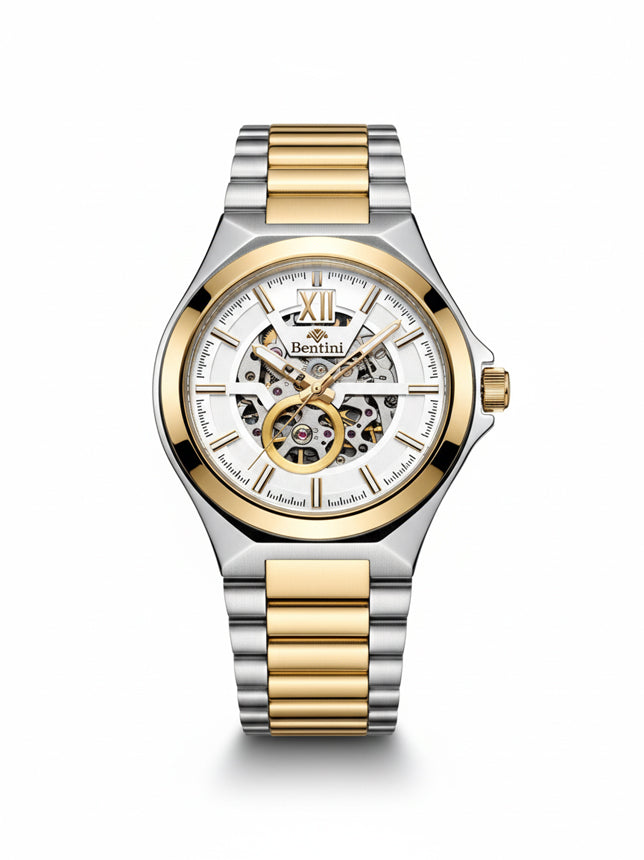 BENTINI Su Geçirmez Otomatik Çelik Kol Saati - BH-02