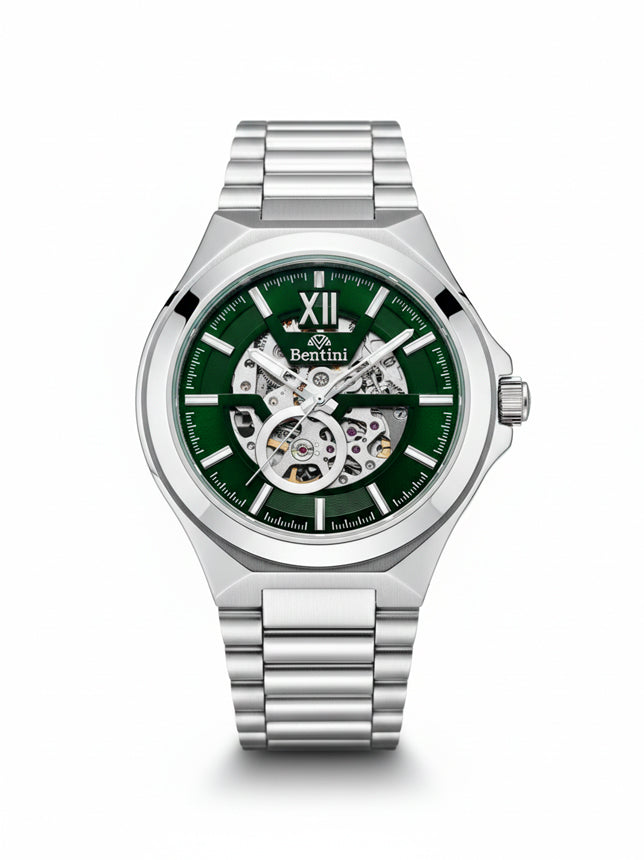BENTINI Su Geçirmez Otomatik Çelik Kol Saati - BH-04