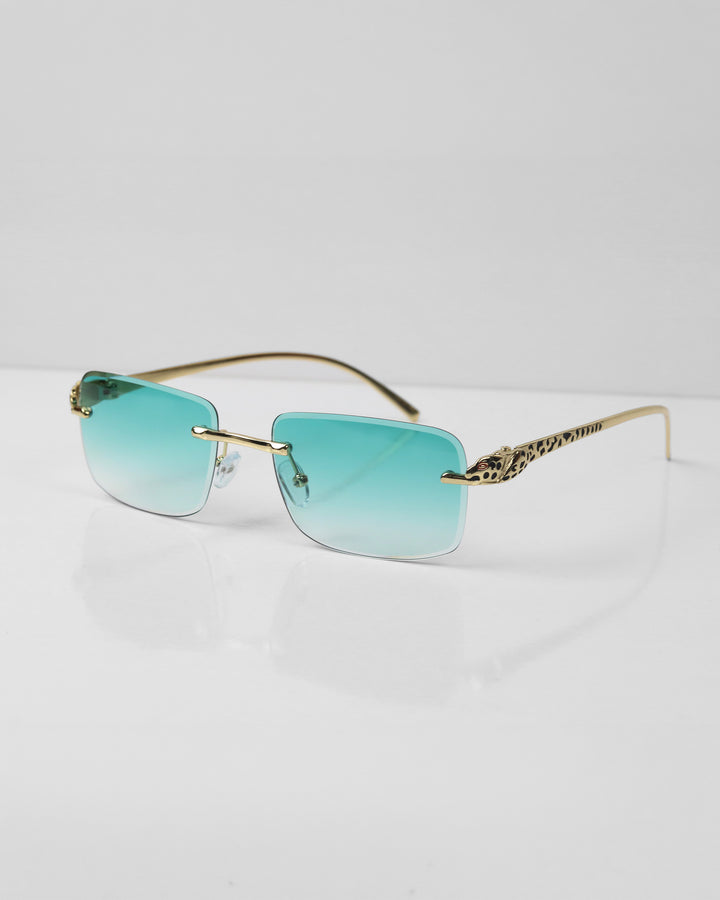 PHANTERE Gold Blue Çerçevesiz Güneş Gözlüğü