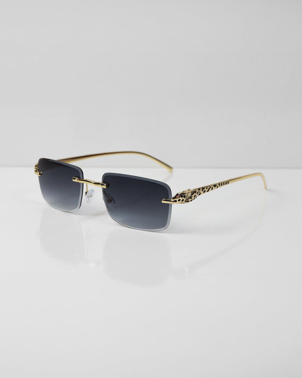 PHANTERE Gold Siyah Çerçevesiz Güneş Gözlüğü
