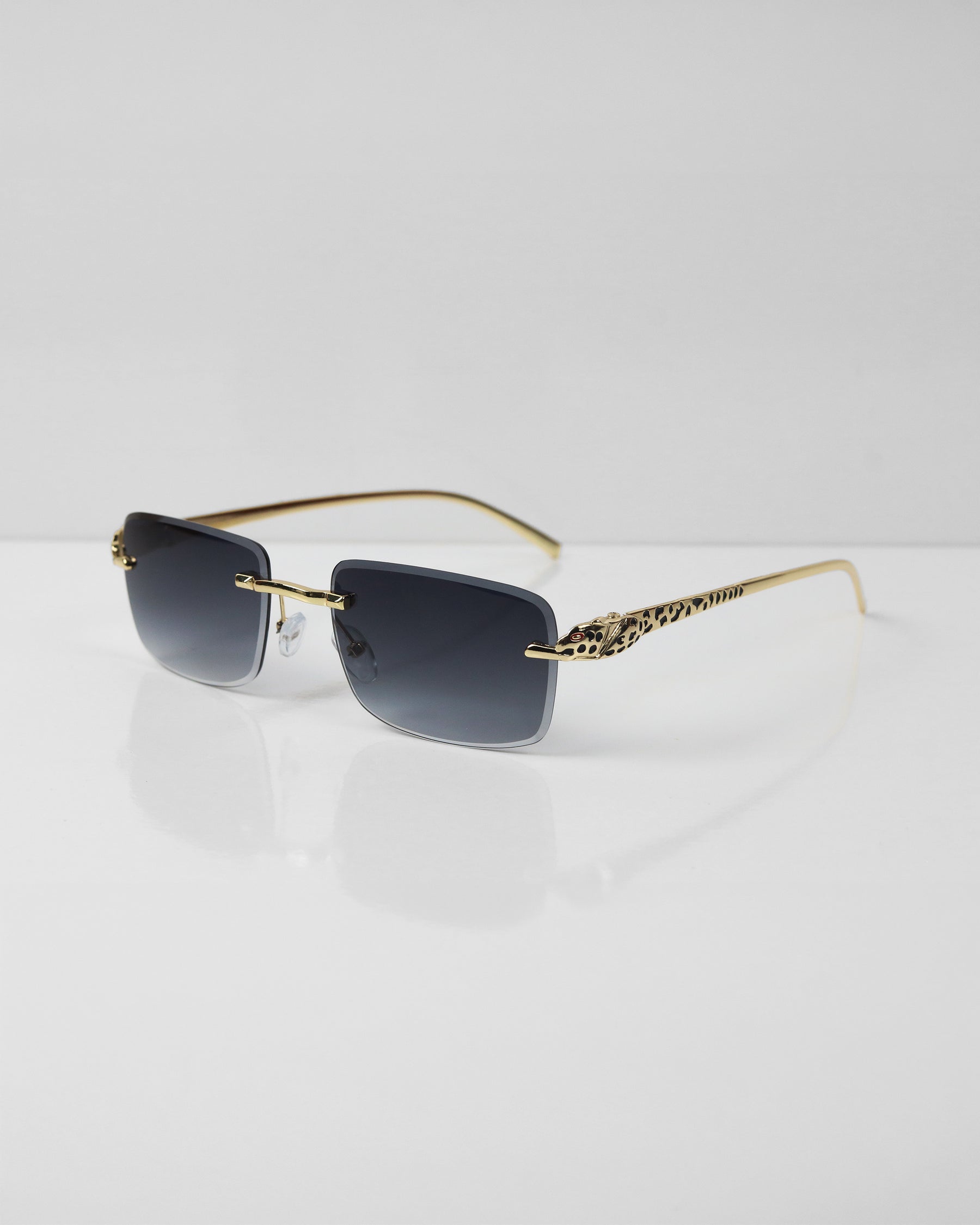 PHANTERE Gold Siyah Çerçevesiz Güneş Gözlüğü
