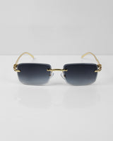 PHANTERE Gold Siyah Çerçevesiz Güneş Gözlüğü