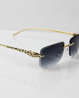 PHANTERE Gold Blue Çerçevesiz Güneş Gözlüğü