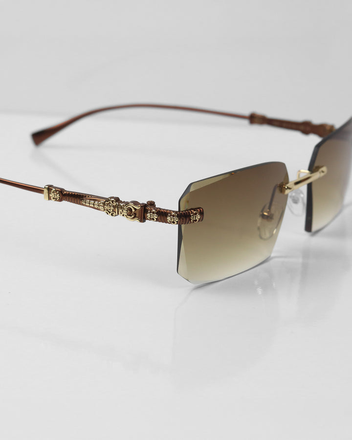 CRONEL Bronz Kahve Çerçevesiz Güneş Gözlüğü