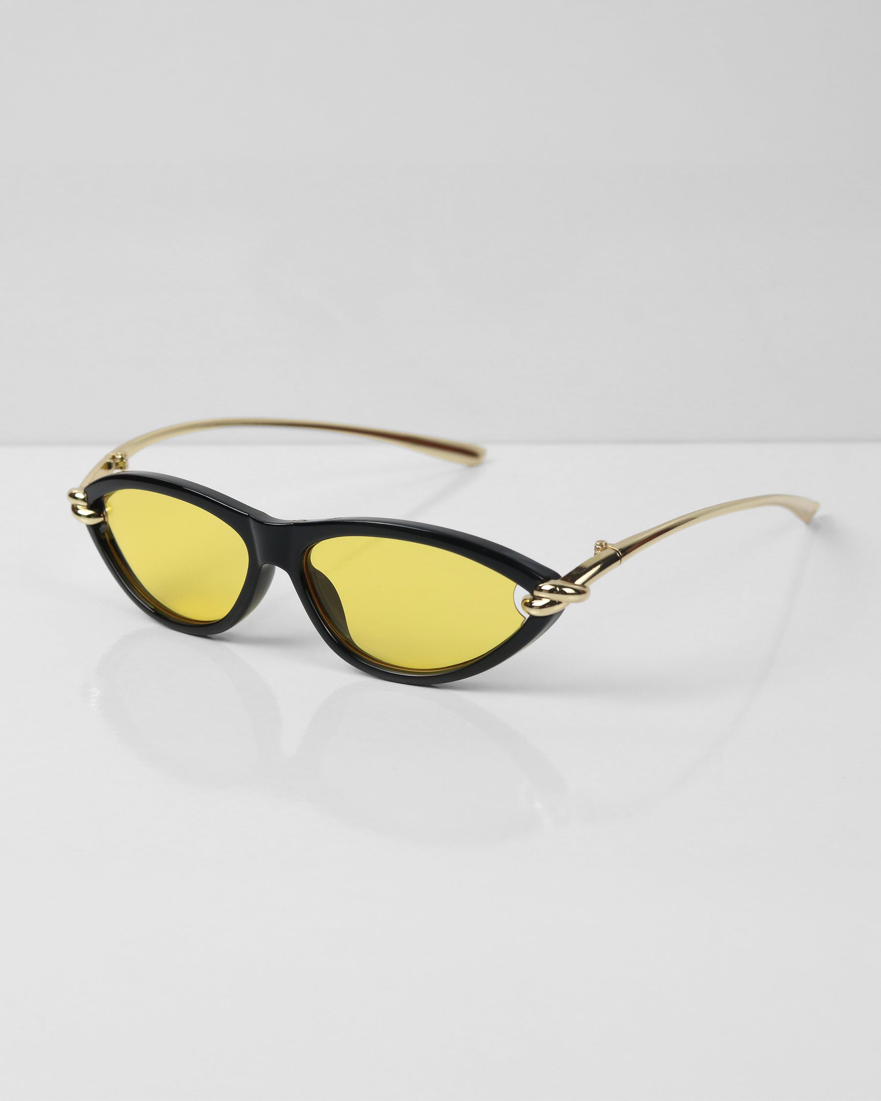 MISON Çerçeve Detaylı Sarı Güneş Gözlüğü