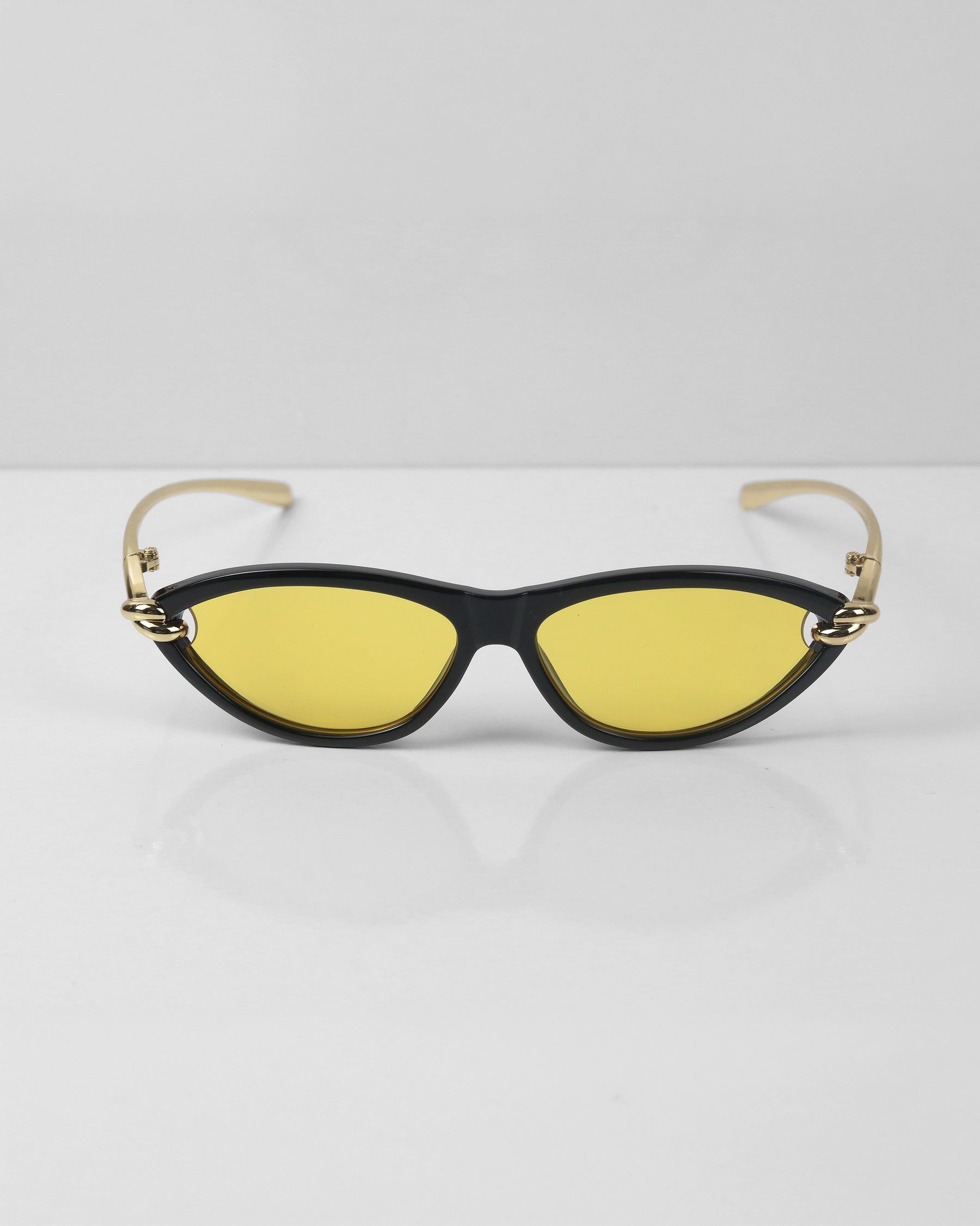 MISON Çerçeve Detaylı Sarı Güneş Gözlüğü