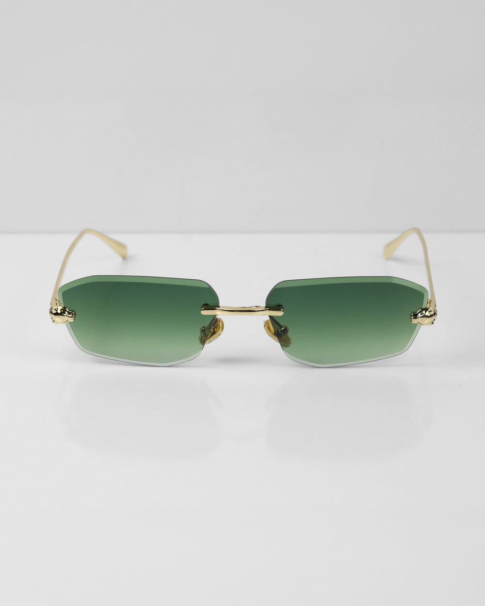 CORTEZ Gold Yeşil Çerçevesiz Güneş Gözlüğü