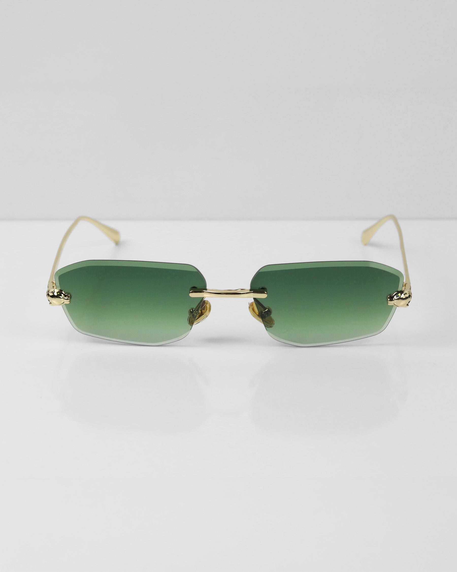 CORTEZ Gold Yeşil Çerçevesiz Güneş Gözlüğü