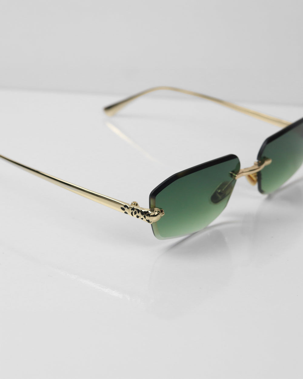 CORTEZ Gold Yeşil Çerçevesiz Güneş Gözlüğü