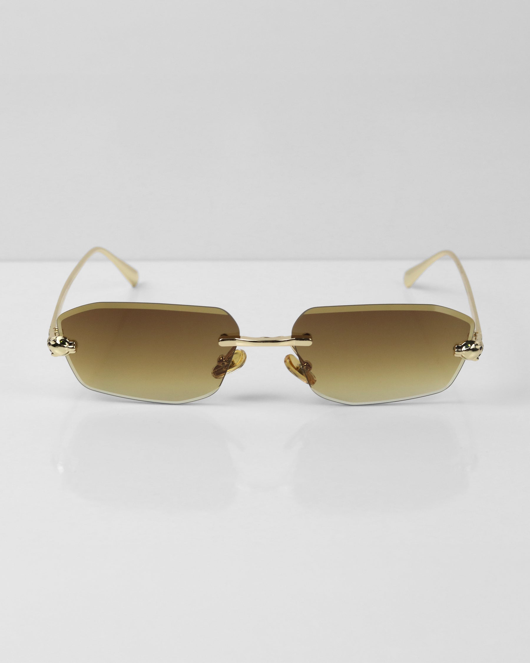CORTEZ Gold Kahve Çerçevesiz Güneş Gözlüğü