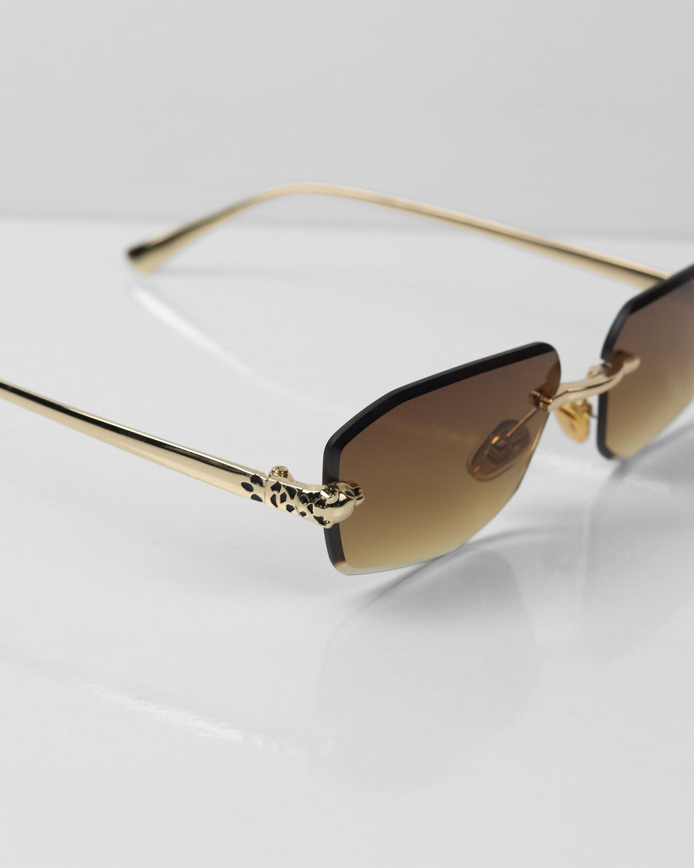 CORTEZ Gold Kahve Çerçevesiz Güneş Gözlüğü