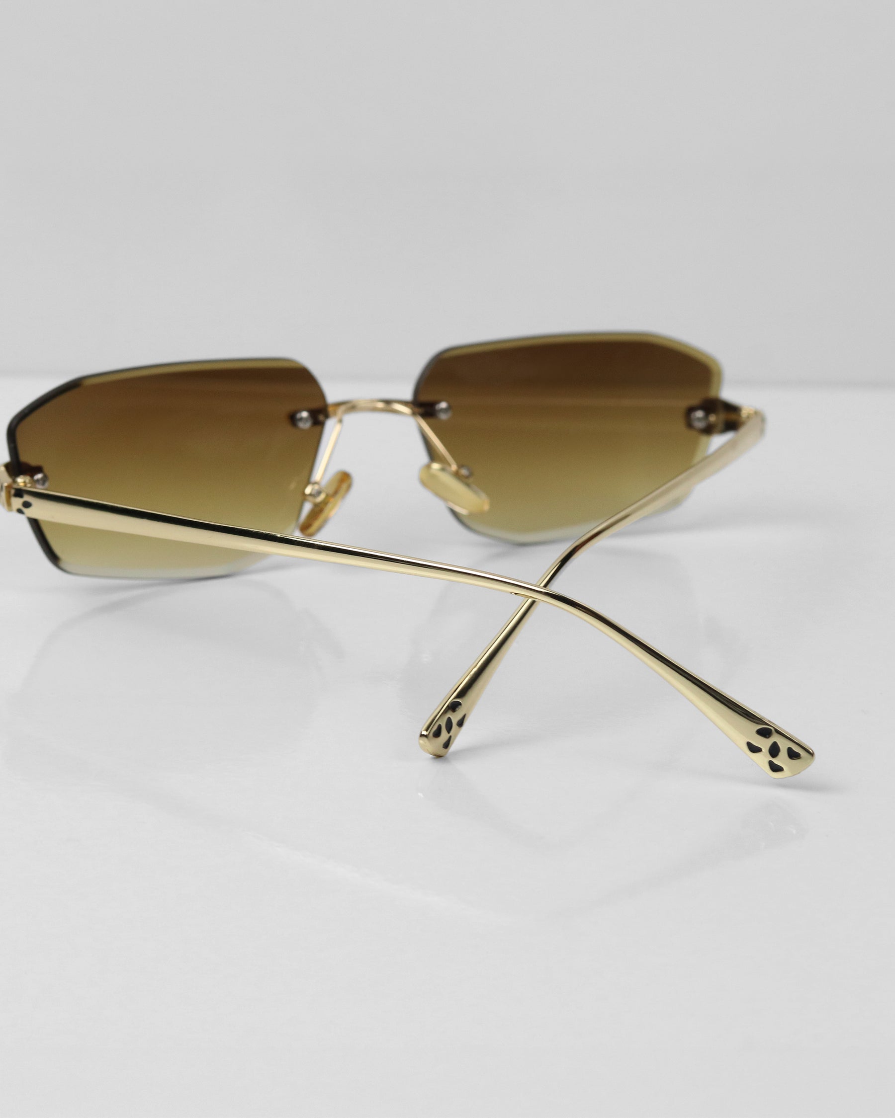 CORTEZ Gold Kahve Çerçevesiz Güneş Gözlüğü