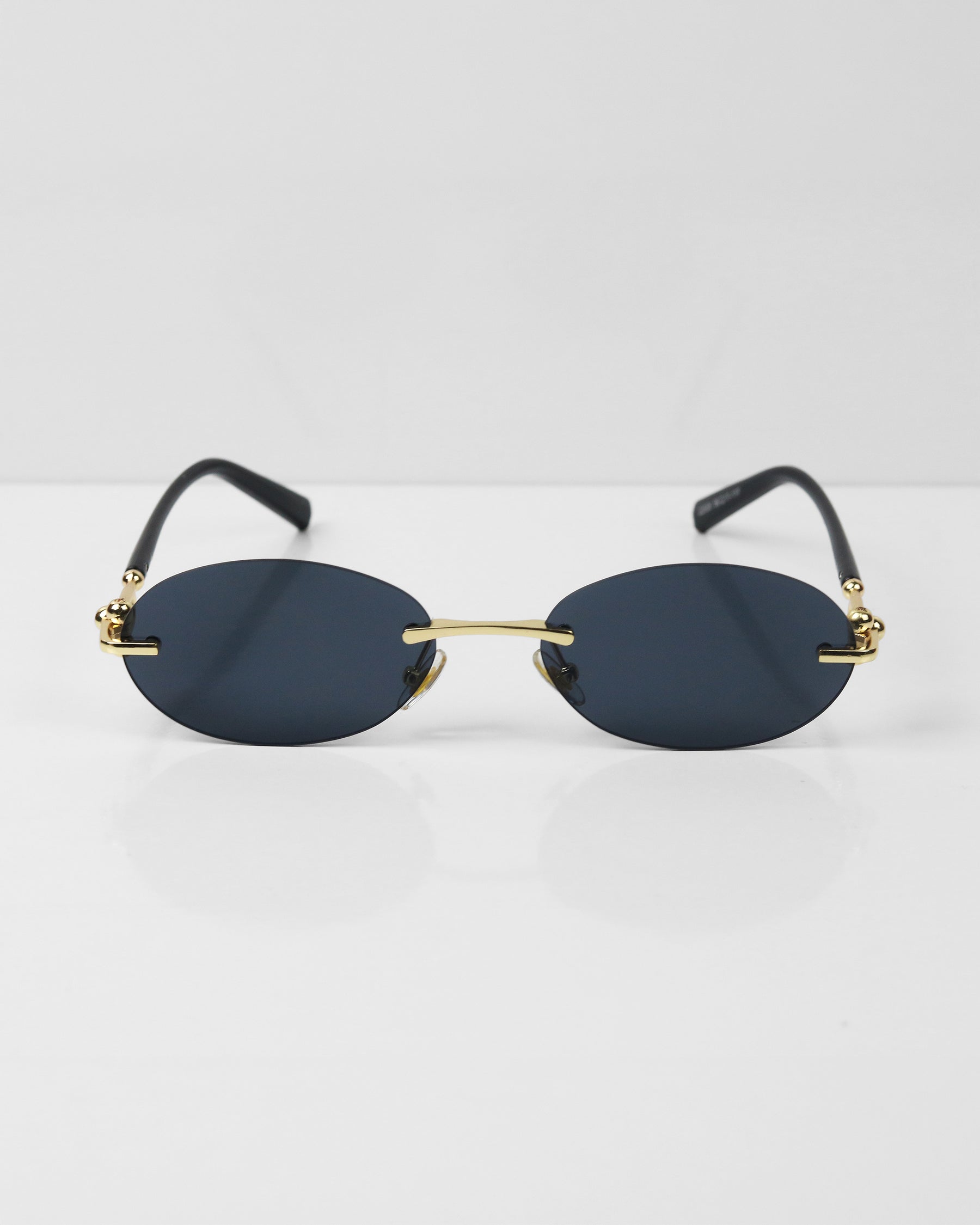 CHICS Gold Siyah Çerçevesiz Güneş Gözlüğü
