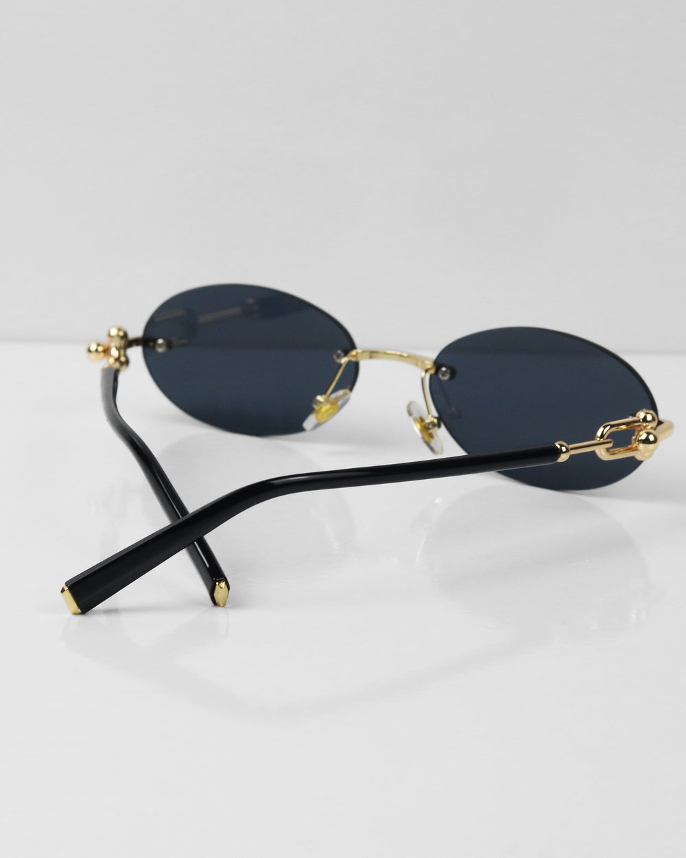 CHICS Gold Siyah Çerçevesiz Güneş Gözlüğü