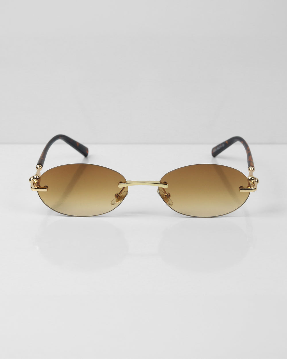 CHICS Gold Kahve Çerçevesiz Güneş Gözlüğü