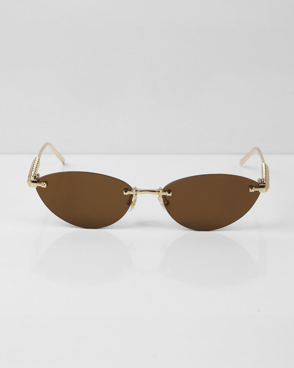 SELFIE Gold Kahve Çerçevesiz Güneş Gözlüğü