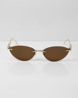 SELFIE Gold Kahve Çerçevesiz Güneş Gözlüğü