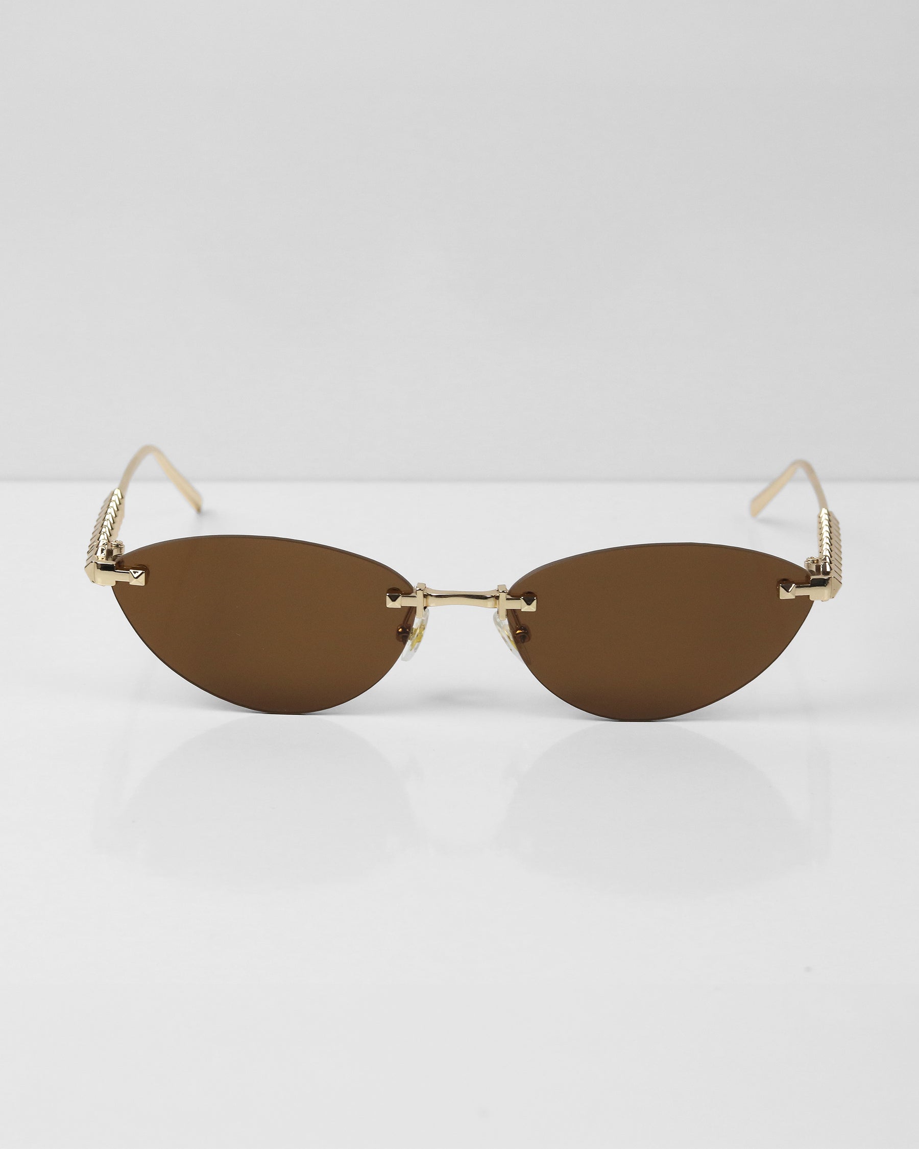 SELFIE Gold Kahve Çerçevesiz Güneş Gözlüğü