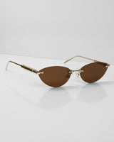 SELFIE Gold Kahve Çerçevesiz Güneş Gözlüğü