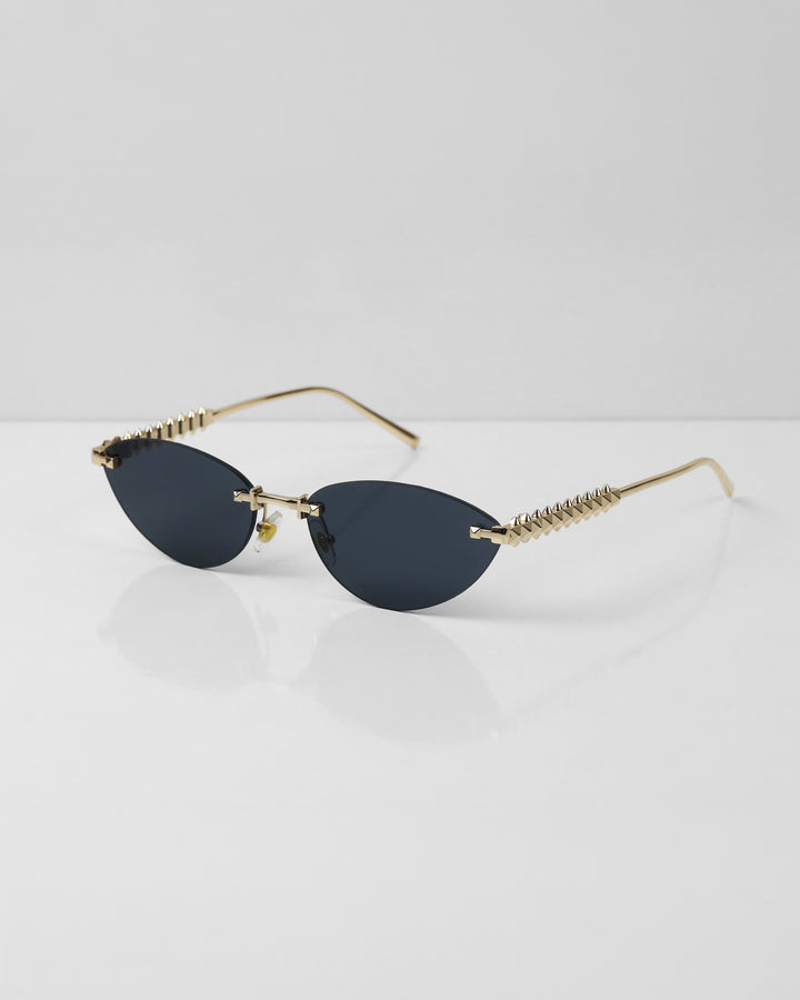 SELFIE Gold Siyah Çerçevesiz Güneş Gözlüğü