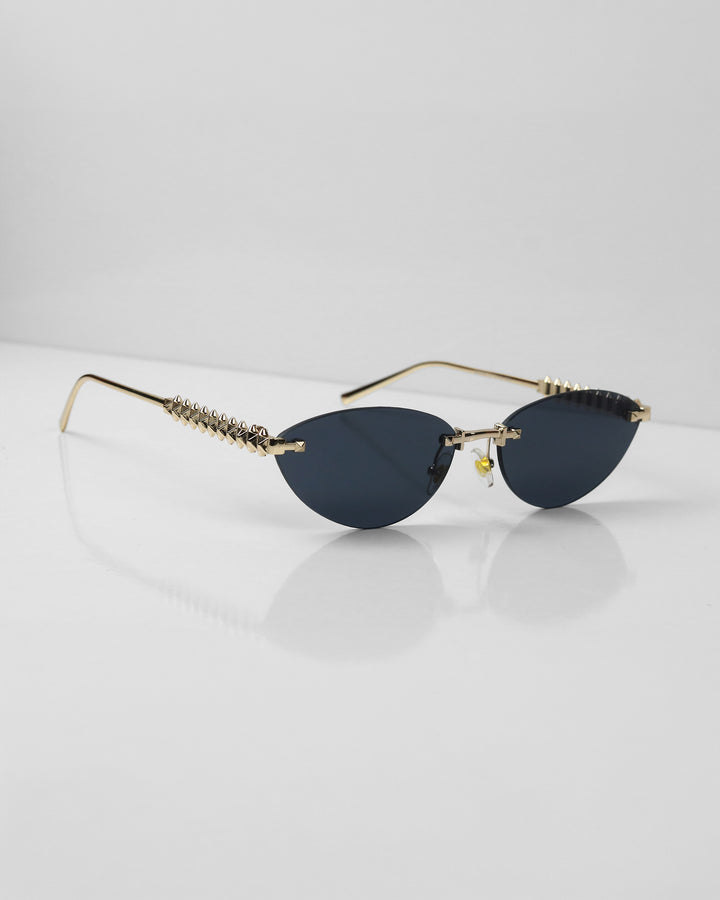 SELFIE Gold Siyah Çerçevesiz Güneş Gözlüğü