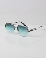 MAYBE Gümüş Mavi Çerçevesiz Güneş Gözlüğü