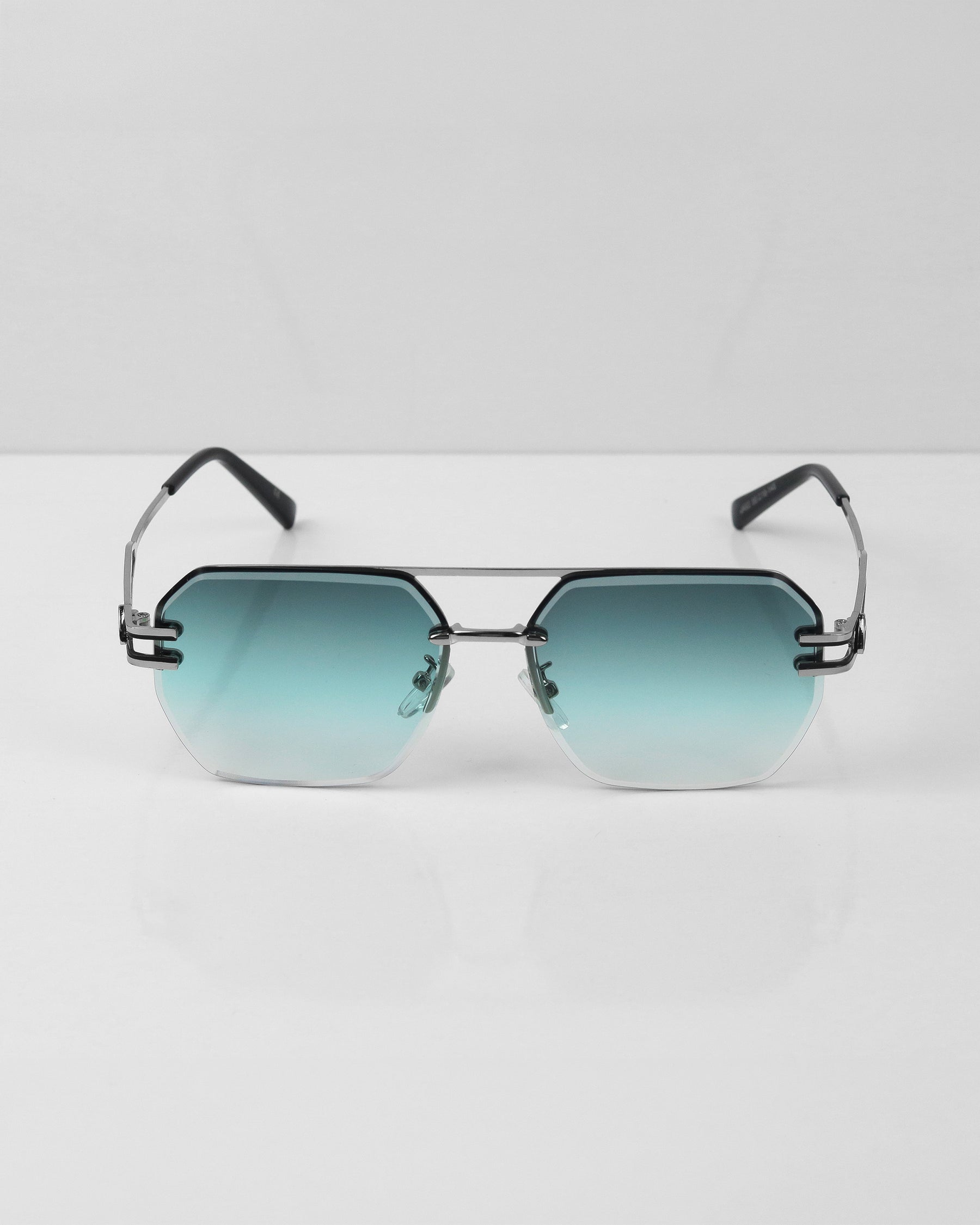 MAYBE Gümüş Mavi Çerçevesiz Güneş Gözlüğü