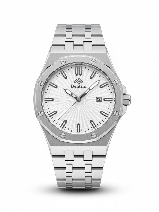 BENTINI Su Geçirmez Otomatik Çelik Kol Saati - BK-03