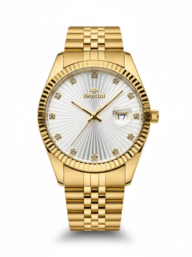 BENTINI Su Geçirmez Otomatik Çelik Kol Saati - BL-04