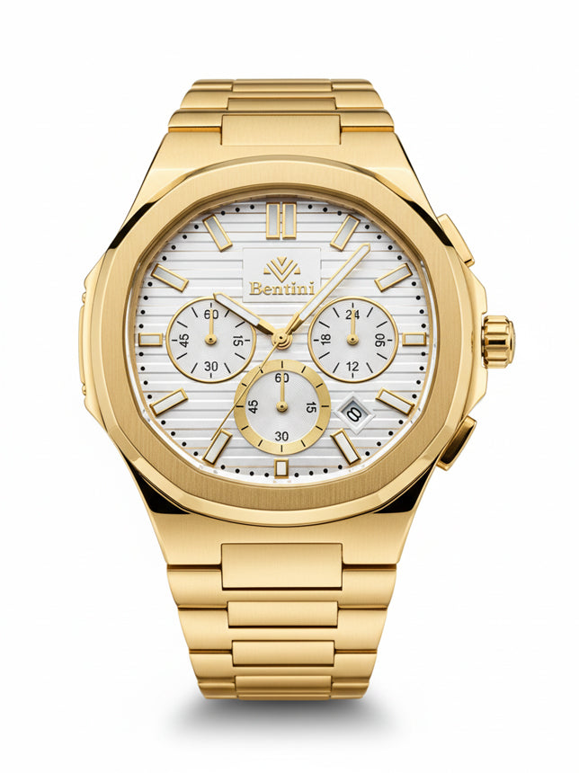 BENTINI Su Geçirmez Otomatik Çelik Kol Saati - BM-05