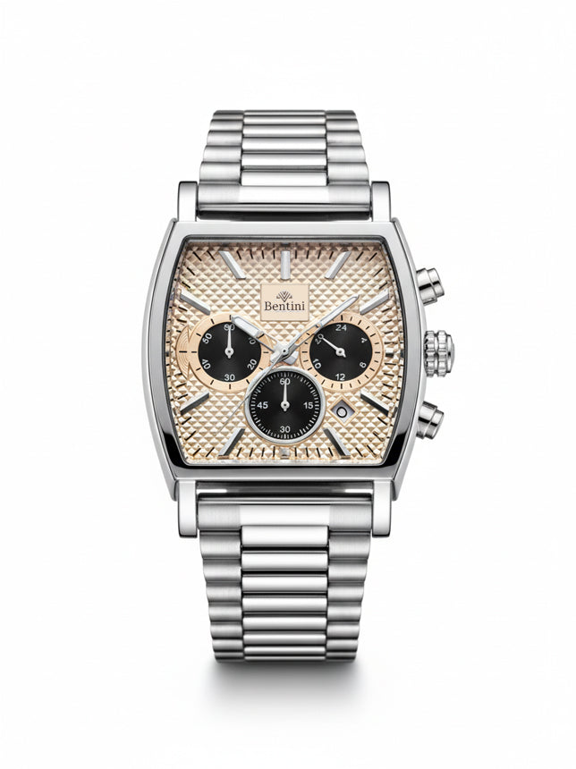 BENTINI Su Geçirmez Otomatik Çelik Kol Saati - BN-01