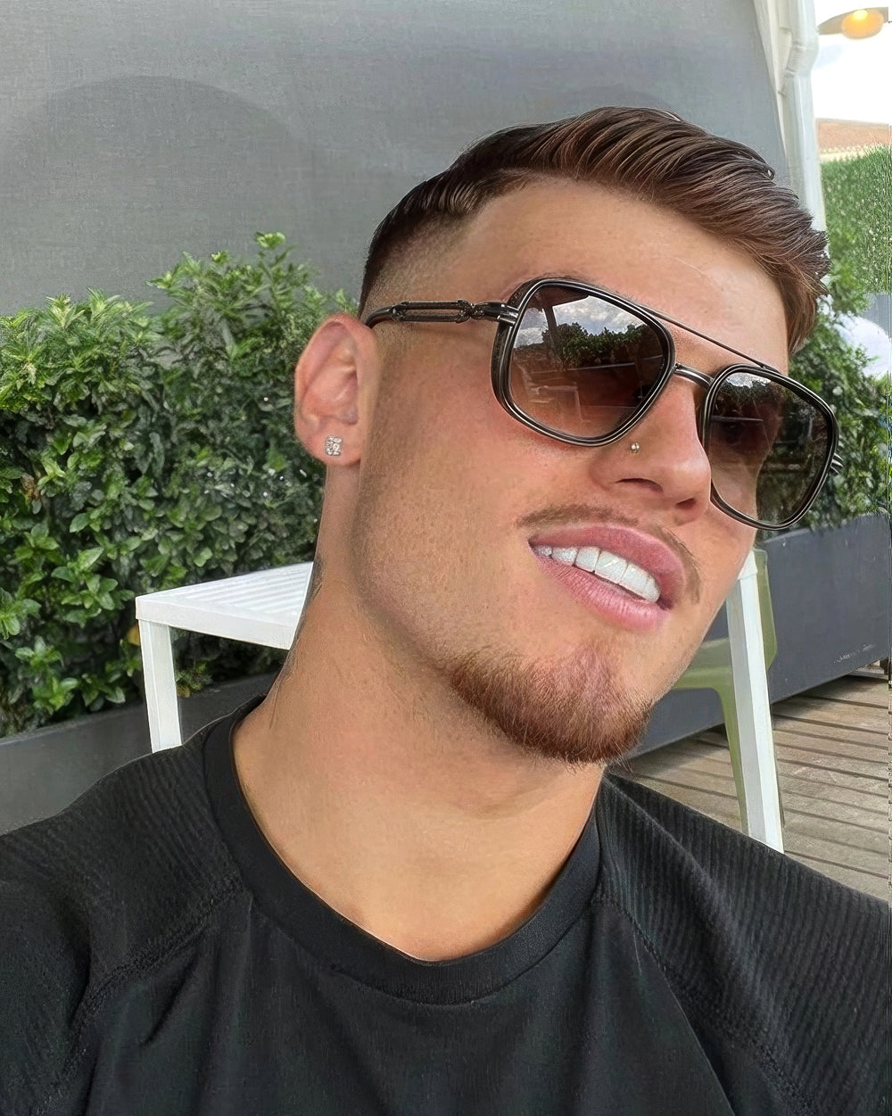 OPTO Kahve Çelik Güneş Gözlüğü