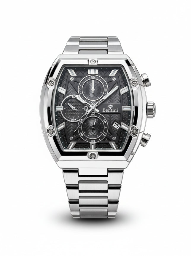 BENTINI Su Geçirmez Otomatik Çelik Kol Saati - BS-01