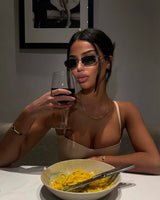 SISI Silver Black Güneş Gözlüğü