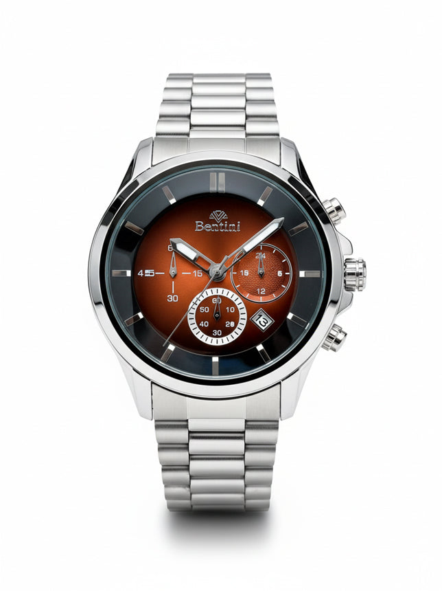 BENTINI Su Geçirmez Otomatik Çelik Kol Saati - BU-01