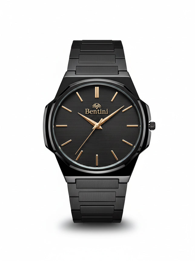 BENTINI Su Geçirmez Otomatik Çelik Kol Saati - BV-02
