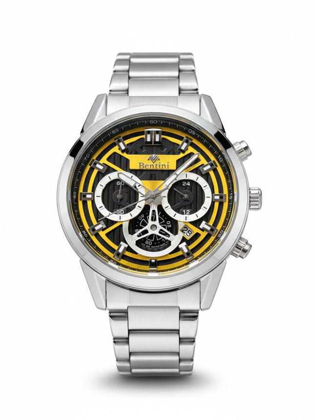 BENTINI Su Geçirmez Otomatik Çelik Kol Saati - BY-02